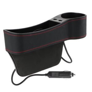 Organiseur Latéral de Siège avec Chargeur USB et Porte-Gobelet