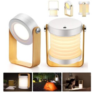 Lampe de Table Télescopique 4-en-1 à Intensité Variable – مصباح مكتبي قابل للطي بـ4 وظائف و3 درجات سطوع