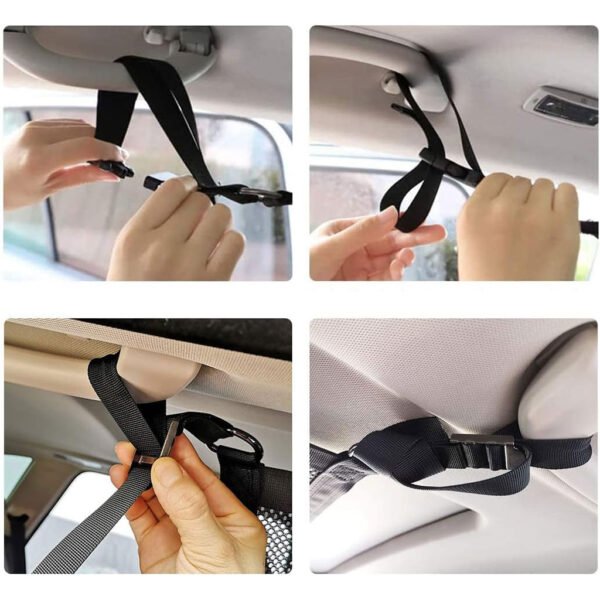 ⁦Filet de Rangement de Plafond pour Voiture – 90 x 64 cm⁩ - الصورة ⁦5⁩