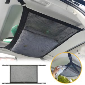 Filet de Rangement de Plafond pour Voiture – 90 x 64 cm
