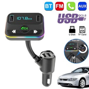 Transmetteur FM Bluetooth avec Lecteur MP3 et Chargeur USB