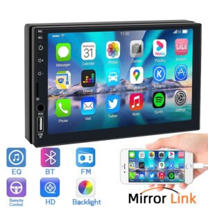 Autoradio Écran 7 Pouces Tactile – Modèle G-1001 avec Entrée AUX et Prise Mirror Link