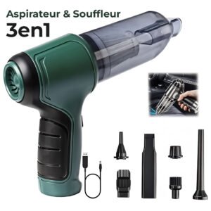 Aspirateur à Main 3-en-1 Sans Fil – Puissant, Léger et Multifonction