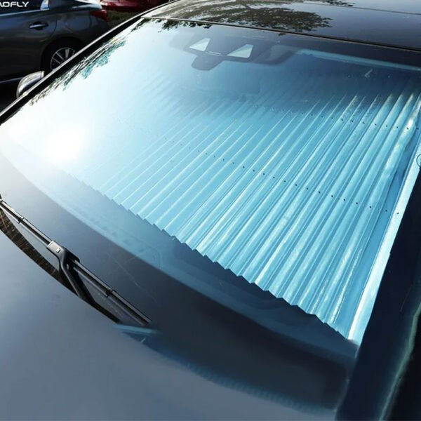 Pare-Soleil Voiture Réglable Rétractable en Aluminium – Protection UV & Isolation Thermique