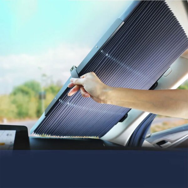 ⁦Pare-Soleil Voiture Réglable Rétractable en Aluminium – Protection UV & Isolation Thermique⁩ - الصورة ⁦6⁩