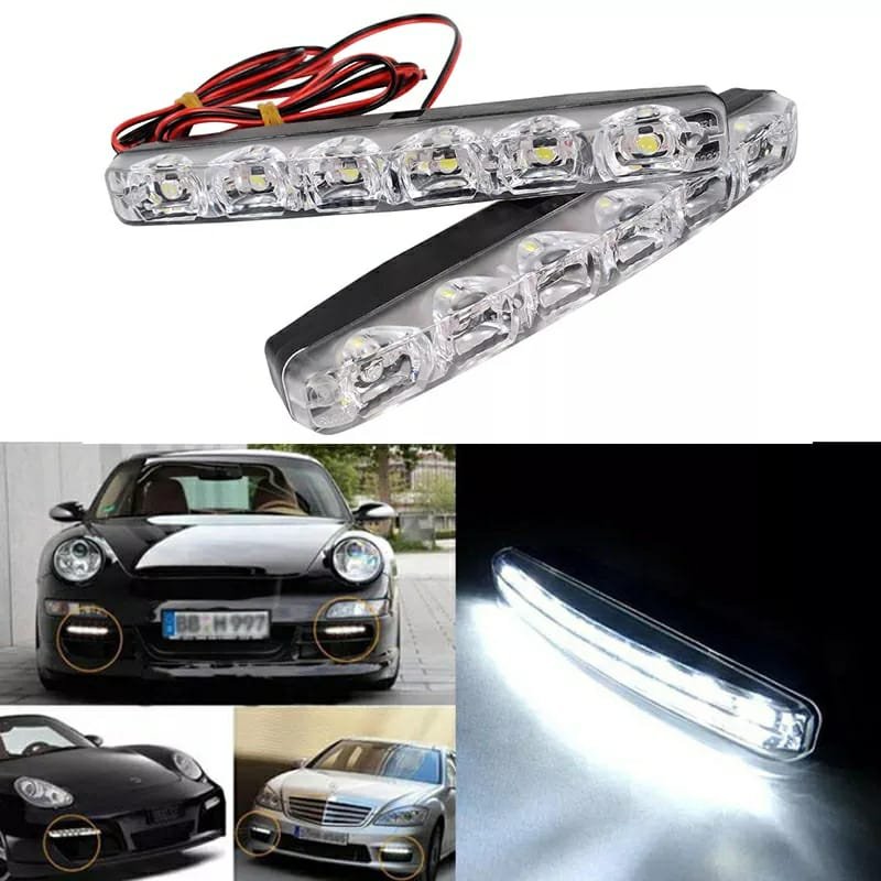 Feux de jour anti-brouillard Haute Puissance pour Voiture – 6 LED Blanches 6000K - الصورة 4