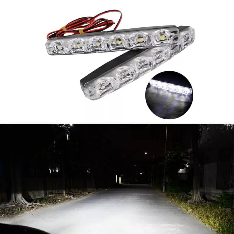 Feux de jour anti-brouillard Haute Puissance pour Voiture – 6 LED Blanches 6000K - الصورة 8