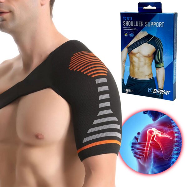 ⁦Épaulière de Compression Sportive – Soutien Léger pour Blessures et Prévention⁩ - الصورة ⁦5⁩