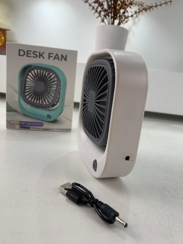 ⁦Mini Ventilateur de Bureau USB – 3 Vitesses, Portable et Silencieux⁩ - الصورة ⁦2⁩