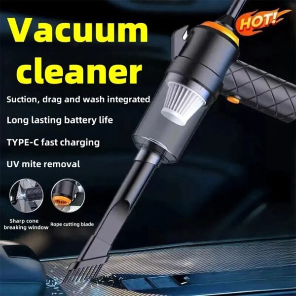 ⁦Aspirateur de Voiture Sans Fil Puissant – Compact, Rechargeable et Efficace⁩ - الصورة ⁦6⁩