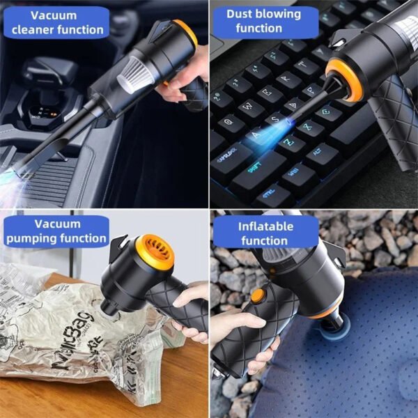 ⁦Aspirateur de Voiture Sans Fil Puissant – Compact, Rechargeable et Efficace⁩ - الصورة ⁦7⁩