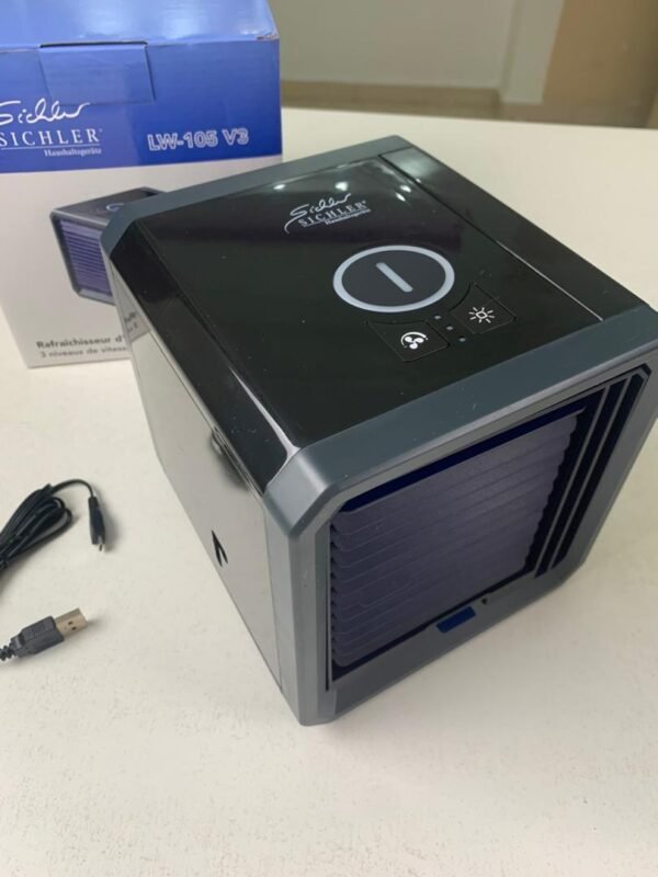 ⁦Mini Refroidisseur d’Air 3-en-1 – Ventilateur, Humidificateur et Purificateur USB⁩ - الصورة ⁦5⁩