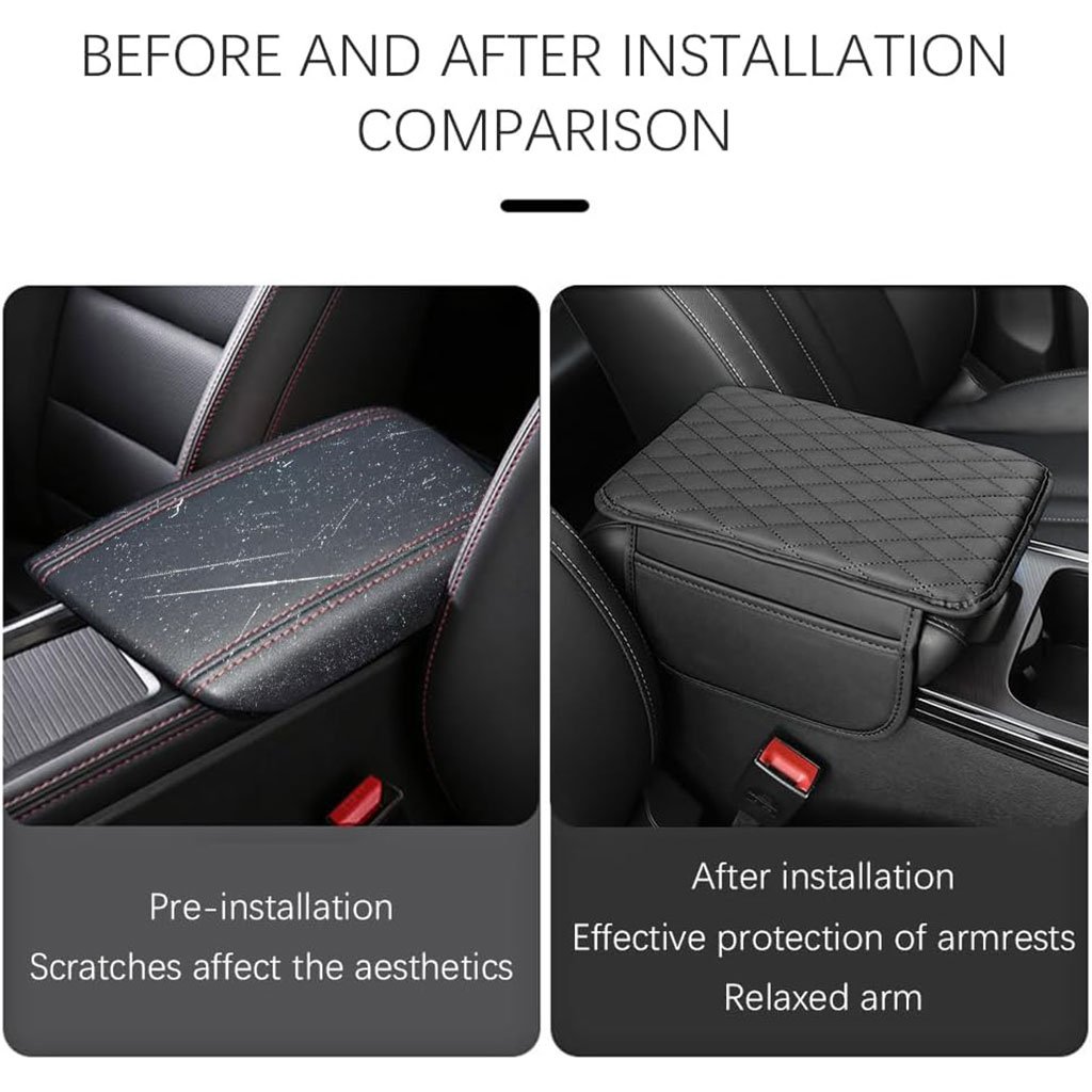 Housse Accoudoir Voiture avec Rangements Latéraux – Confort & Protection - الصورة 9