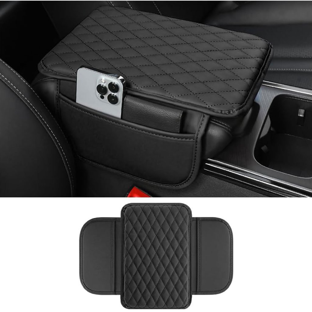 Housse Accoudoir Voiture avec Rangements Latéraux – Confort & Protection