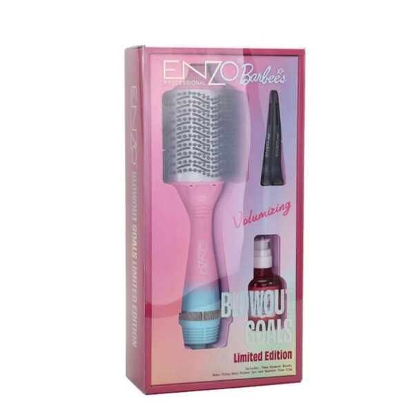 ⁦Brosse Sèche-Cheveux Nano-Titane Barbie Enzo – Lissage & Volume Professionnels⁩ - الصورة ⁦6⁩