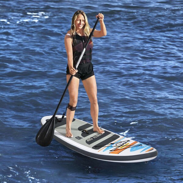 ⁦Bestway Hydro-Force White Cap Paddle gonflable Avec Pompe À Main Et Sac À Dos⁩ - الصورة ⁦2⁩