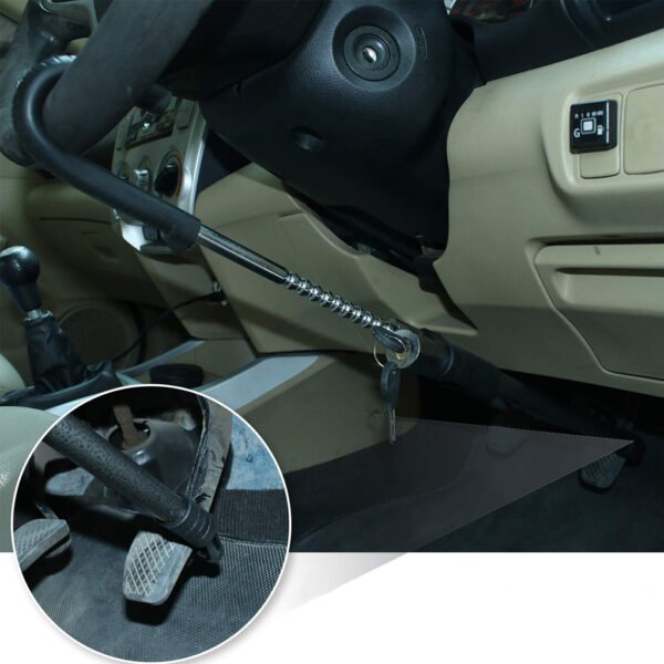 ⁦Antivol de Volant Télescopique en Acier – Sécurité Renforcée pour Voiture, Camion ou Bus⁩ - الصورة ⁦4⁩
