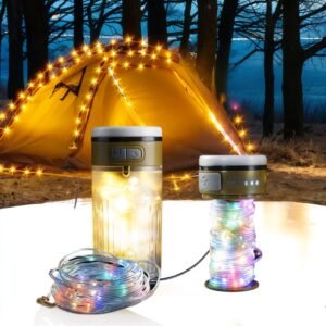 Guirlande LED Rechargeable 4-en-1 Étanche IPX4 سلسلة أضواء  قابلة لإعادة الشحن مقاومة للماء