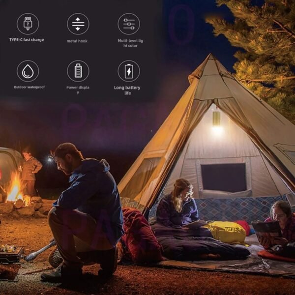 ⁦Guirlande LED Rechargeable 4-en-1 Étanche IPX4 سلسلة أضواء  قابلة لإعادة الشحن مقاومة للماء⁩ - الصورة ⁦10⁩