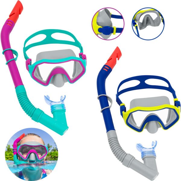 Masque et Tuba Bestway Crusader pour Enfants 7+ – طقم غوص للأطفال من سن 7 سنوات فما فوق