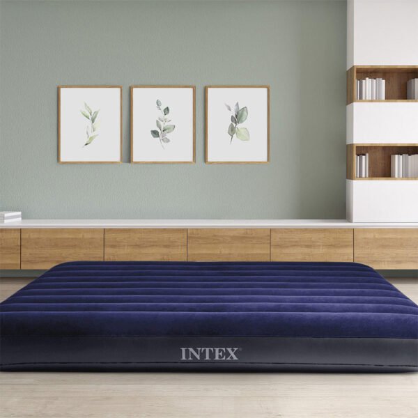 ⁦Matelas Gonflable Intex Dura-Beam 64758E – Technologie Fiber-Tech, Grand Format pour 2 Personnes فرشة هوائية من إنتكس بتقنية Fiber-Tech – موديل 64758E، حجم كبير لشخصين⁩ - الصورة ⁦5⁩