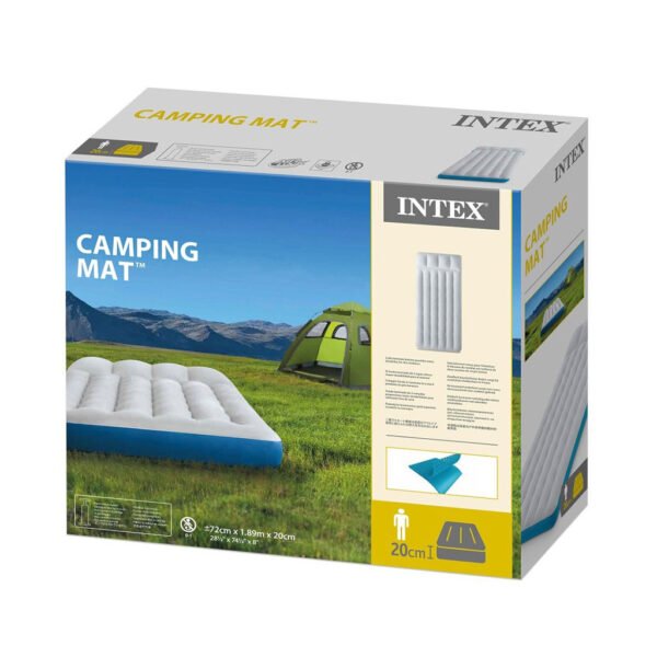 ⁦Matelas Gonflable de Camping Intex 67998 – 72 x 189 x 20 cm, Léger et Compact pour l’Aventure en Plein Air فرشة تخييم قابلة للنفخ من إنتكس – 72×189×20 سم، خفيفة ومثالية للرحلات⁩ - الصورة ⁦3⁩