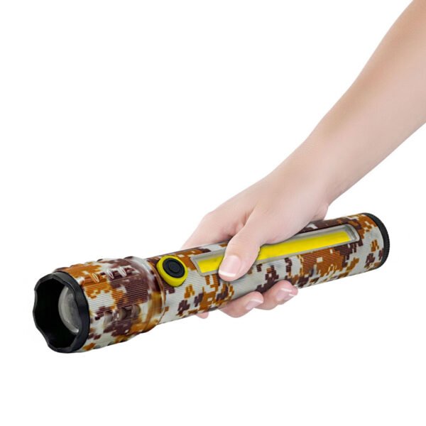 Lampe torche ultra-puissante COB camouflage مصباح يدوي عالي السطوع
