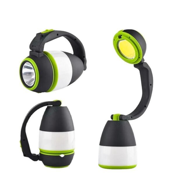 Lampe de poche 3 en 1 , bureau et camping , 3 modes, rechargeable avec fonction batterie externe