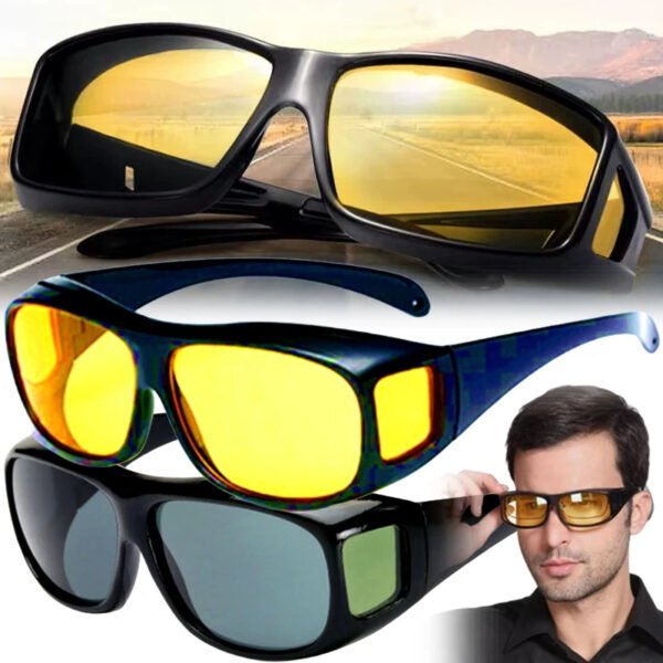 ⁦Lunettes de Conduite Jour & Nuit – Vision Claire Sans Éblouissement⁩ - الصورة ⁦3⁩