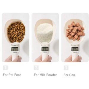 Cuillère Électronique de Mesure pour Animaux et Cuisine – Affichage LED, Multifonction
