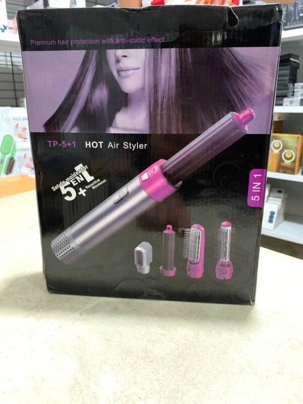 ⁦Brosse Sèche-Cheveux 5 en 1 – Lissage, Boucles et Volume Professionnel⁩ - الصورة ⁦7⁩