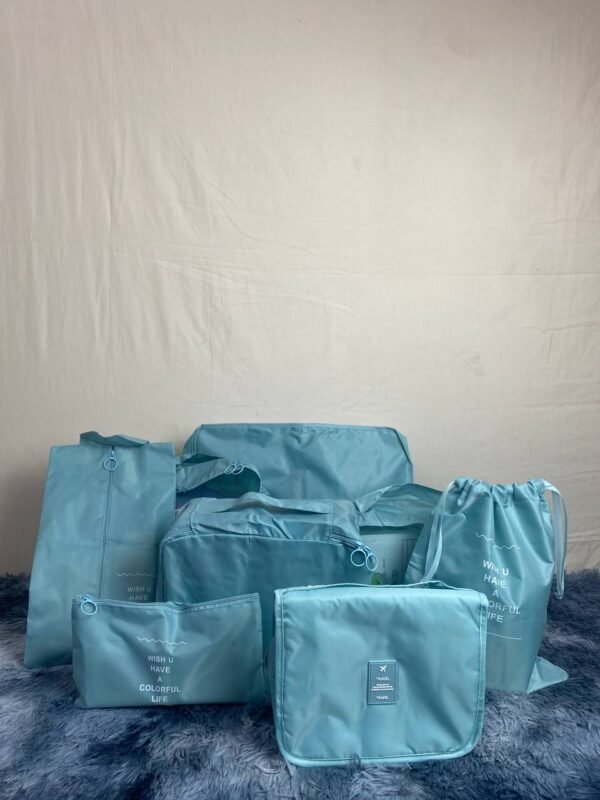 ⁦Organisateurs de Valise 8-en-1 – Cubes de Rangement Compressibles et Étanches⁩ - الصورة ⁦3⁩