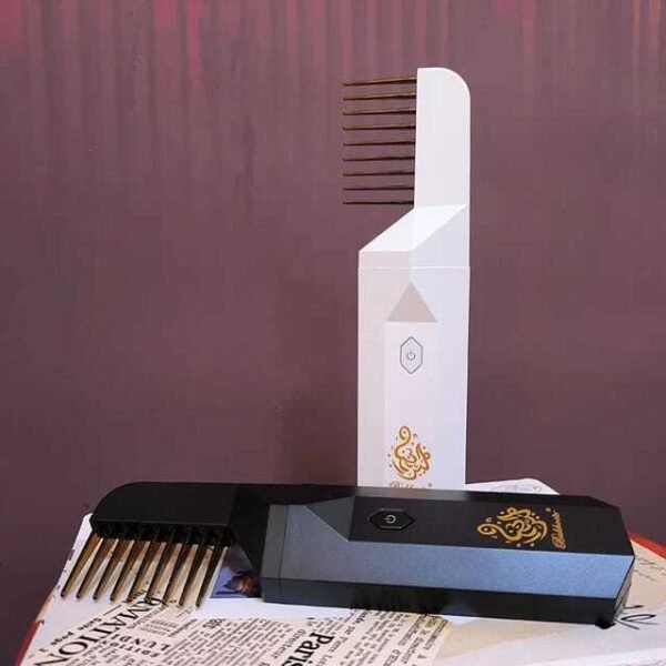 ⁦Brûleur d’Encens Électrique 2 en 1 avec Peigne Parfumé Portable Rechargeable مبخرة كهربائية 2 في 1 مع مشط معطر محمول وقابل للشحن⁩ - الصورة ⁦4⁩