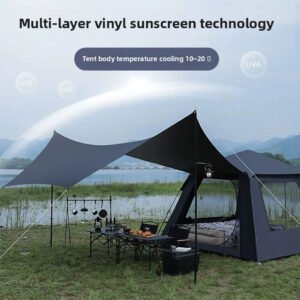 Tente Pop-Up 8 Places – Facile à Installer pour le Camping خيمة قابلة للفتح بحجم كبير تتسع لـ 8 أشخاص