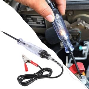 Testeur de Circuit Voiture 6V-24V avec Pince et Ampoule Remplaçable