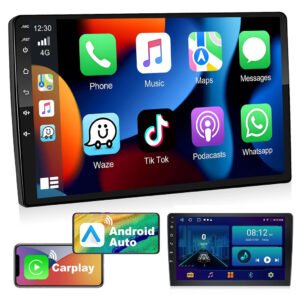 Autoradio Android 10 – CarPlay & Android Auto Sans Fil, Écran 10’’ HD