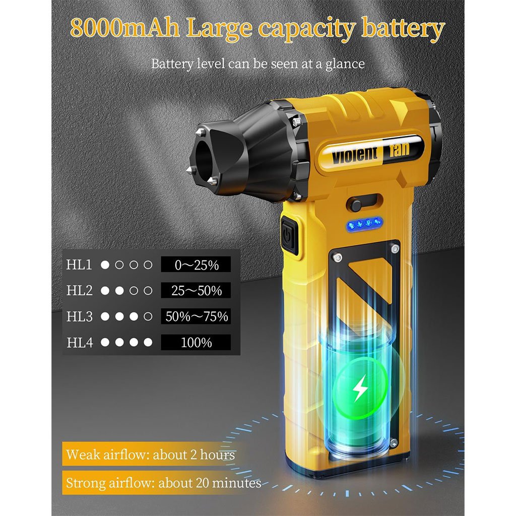 Souffleur électrique multifonction puissant – Modèle F015 (Édition 2024) - الصورة 10