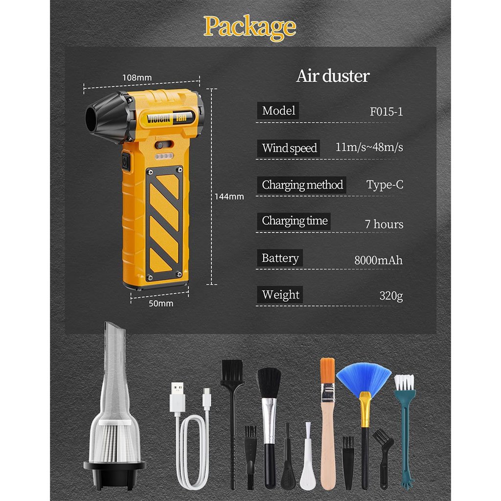 Souffleur électrique multifonction puissant – Modèle F015 (Édition 2024) - الصورة 2