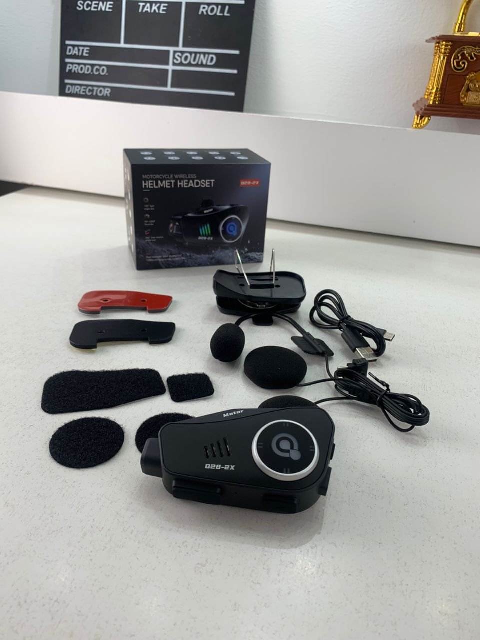 Oreillette Bluetooth pour Casque Moto avec Caméra HD Intégrée – Enregistrez et Profitez du Son en Toute Liberté - الصورة 2