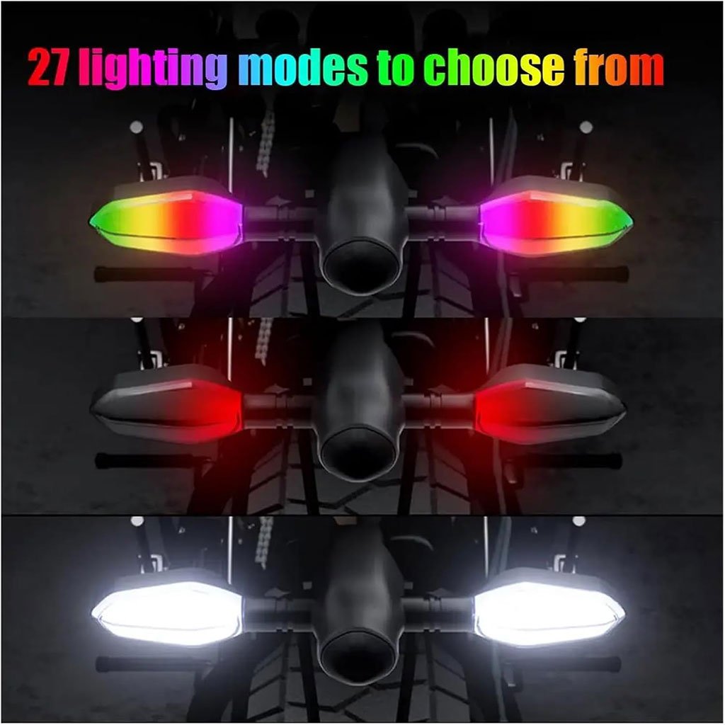 Clignotants LED pour motos – 27 modes lumineux - الصورة 9
