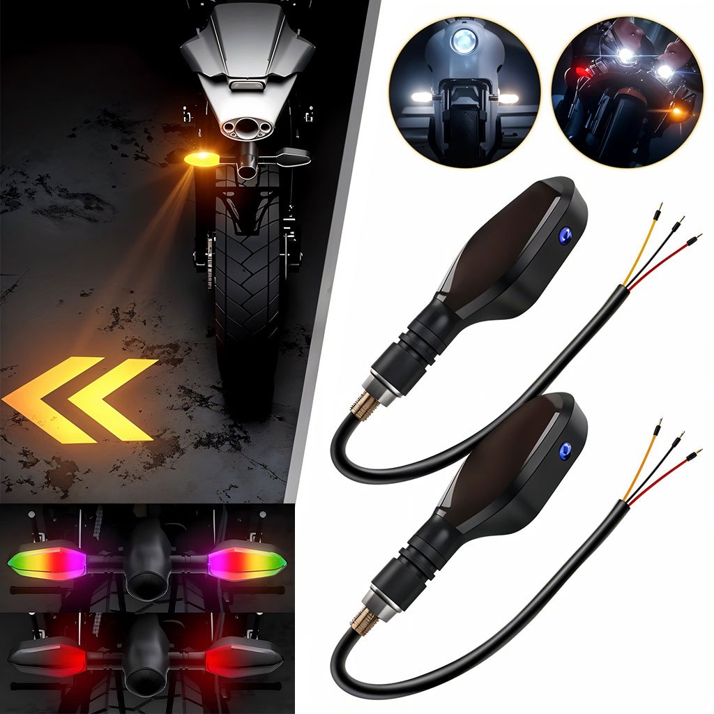 Clignotants LED pour motos – 27 modes lumineux