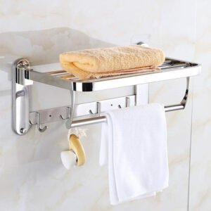 Porte-Serviettes Mural en Acier Inoxydable – Durable, Pratique et Élégant