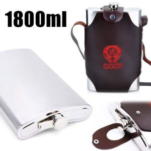 Flasque Métallique 1800ml avec Étui et Sangle