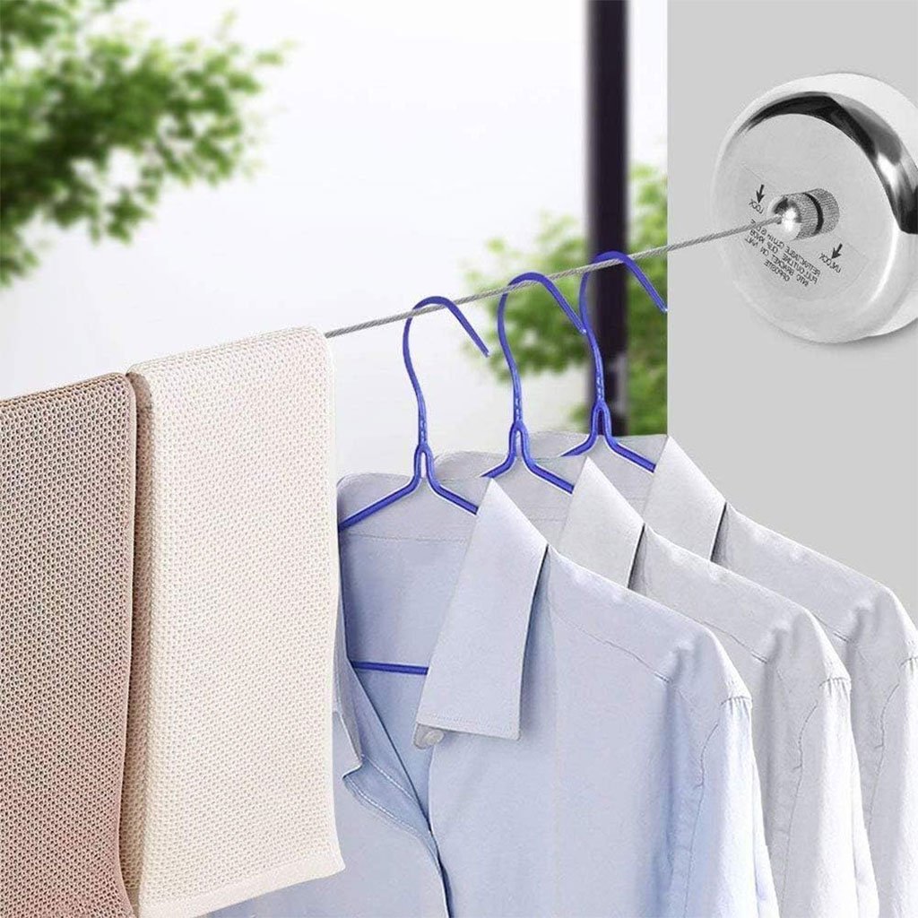 Corde à Linge Rétractable en Acier Inoxydable 3m - الصورة 7