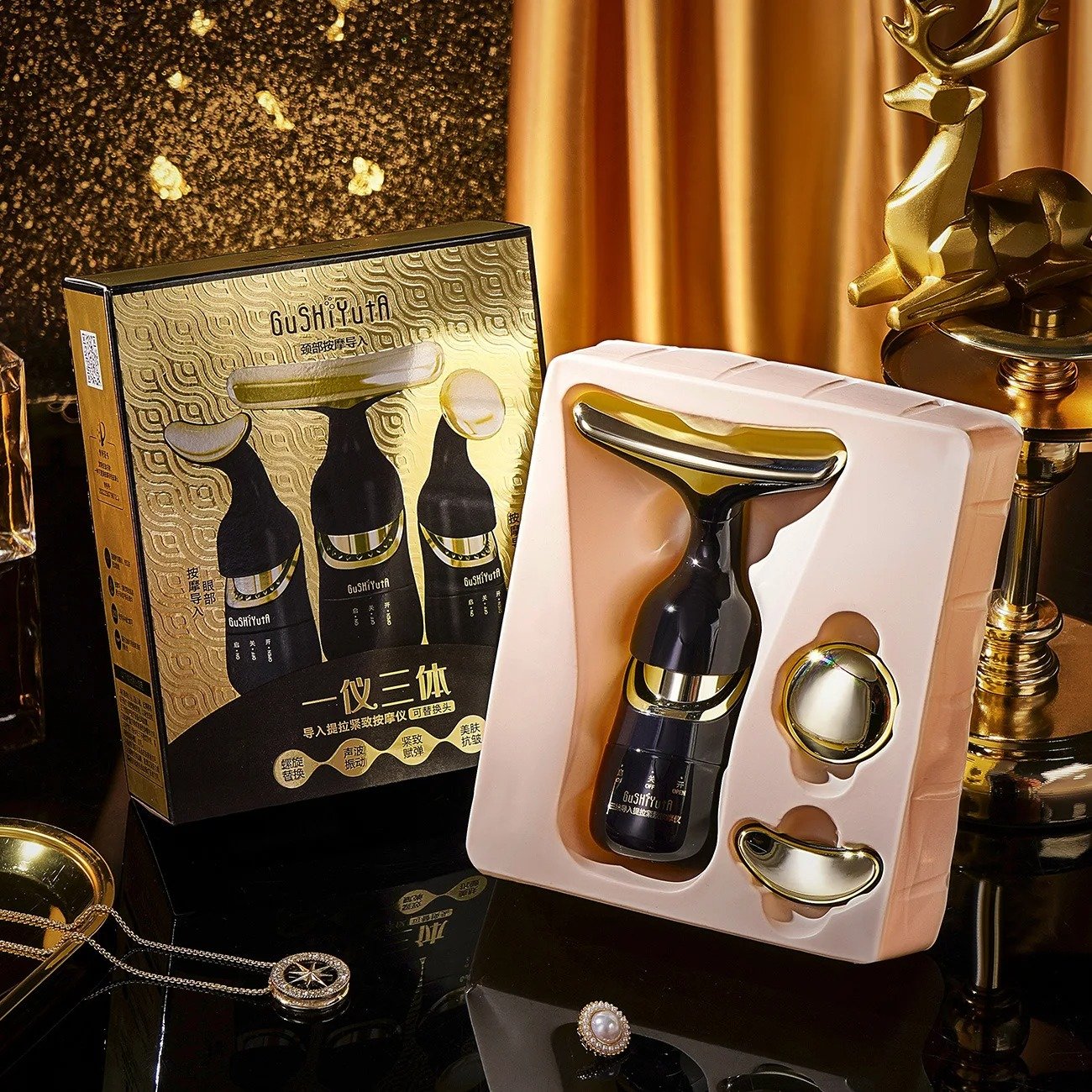 Appareil de Massage et Raffermissement du Visage 3 en 1 – Peau Ferme et Lumineuse au Quotidien - الصورة 10