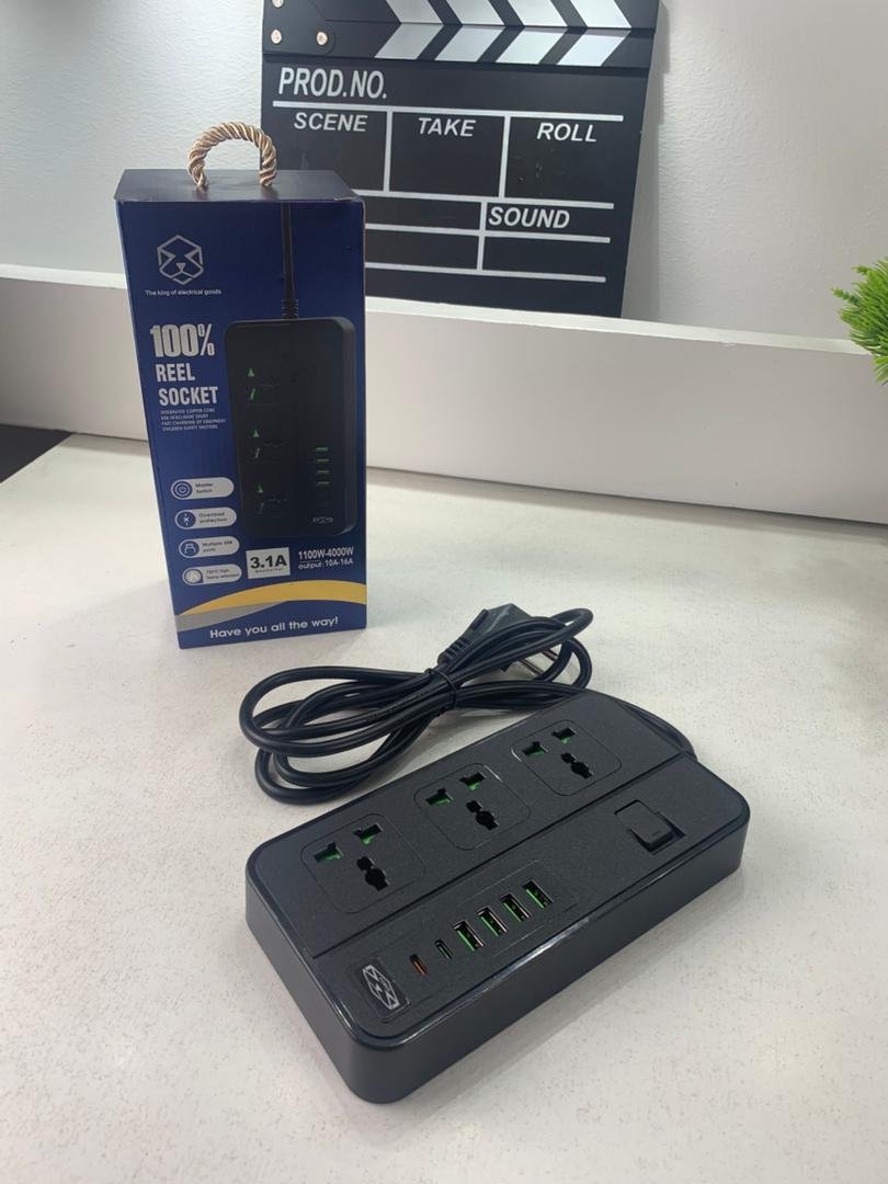 Multiprise Universelle avec Ports USB et Type-C – Sécurité et Performance au Quotidien - الصورة 7