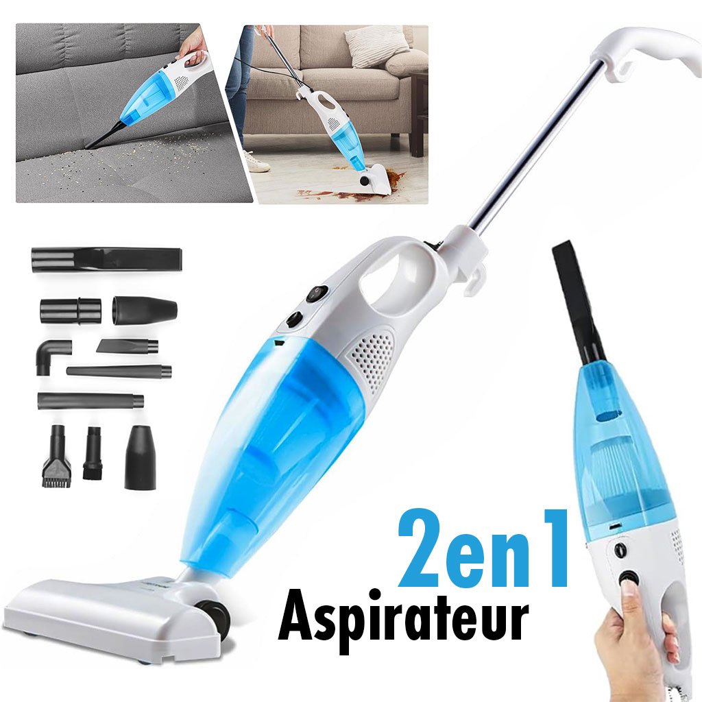 Aspirateur vertical 2 en 1 avec filtre – Puissance, silence et polyvalence