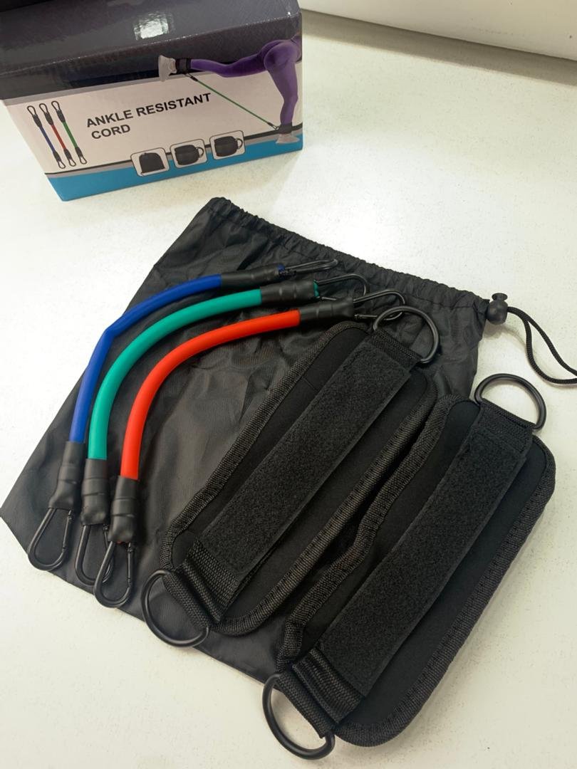 Bande de Résistance de Fitness avec Sangle Cheville – Entraînement Complet des Jambes à Domicile ou en Voyage - الصورة 9