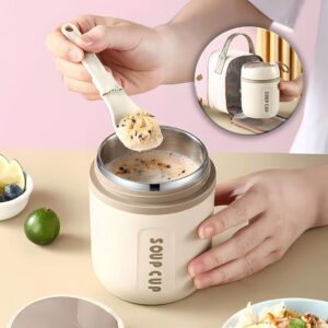 Boîte à Déjeuner Portable pour Soupes avec Sac Isotherme