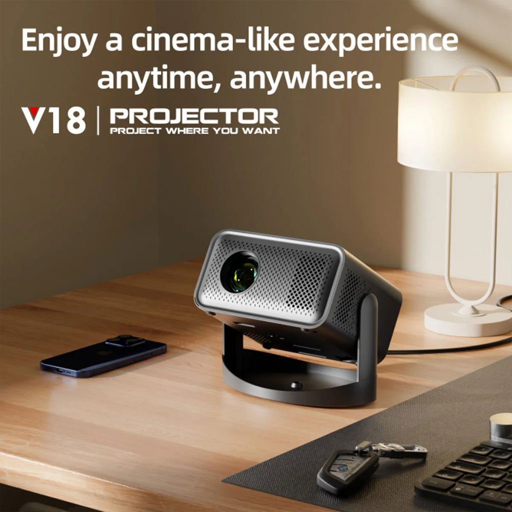 Projecteur Intelligent Portable Full HD – Android TV 11, Wi-Fi 6 et Bluetooth 5.3 pour Cinéma Maison et Divertissement - الصورة 8